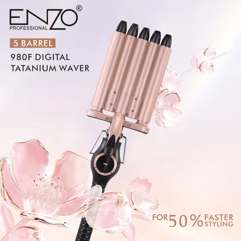 ENZO EN-1970 5-Barrel Hair Curler - Intl Version