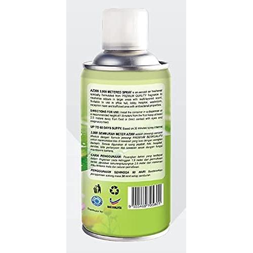 Sparkling Citrus Scented Alpha Hygiene Air Freshener Metered Spray Can - 3000 Sprays- 300 ML