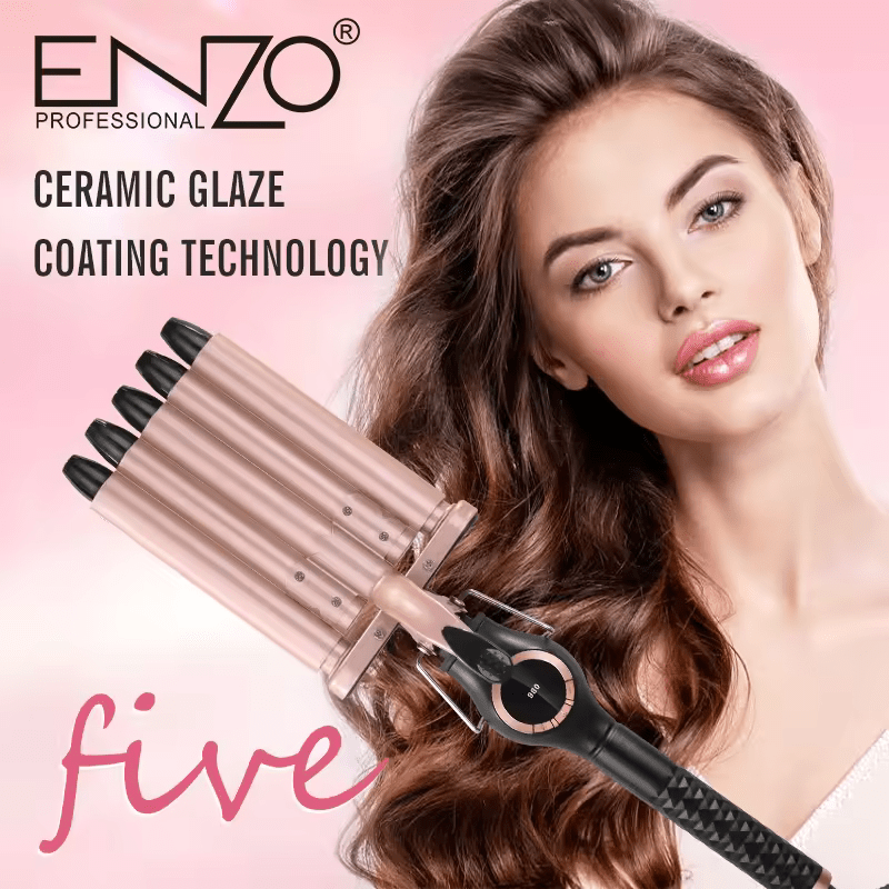 ENZO EN-1970 5-Barrel Hair Curler - Intl Version