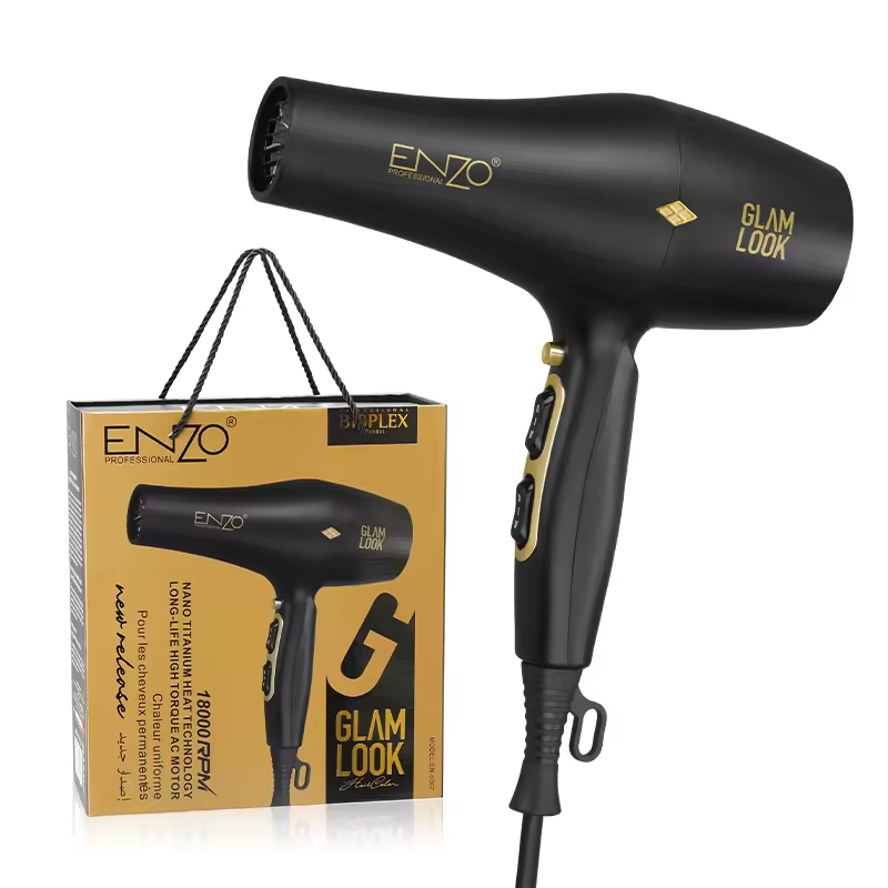 ENZO EN-6007 2000W Professional Blow Dryer - International Version