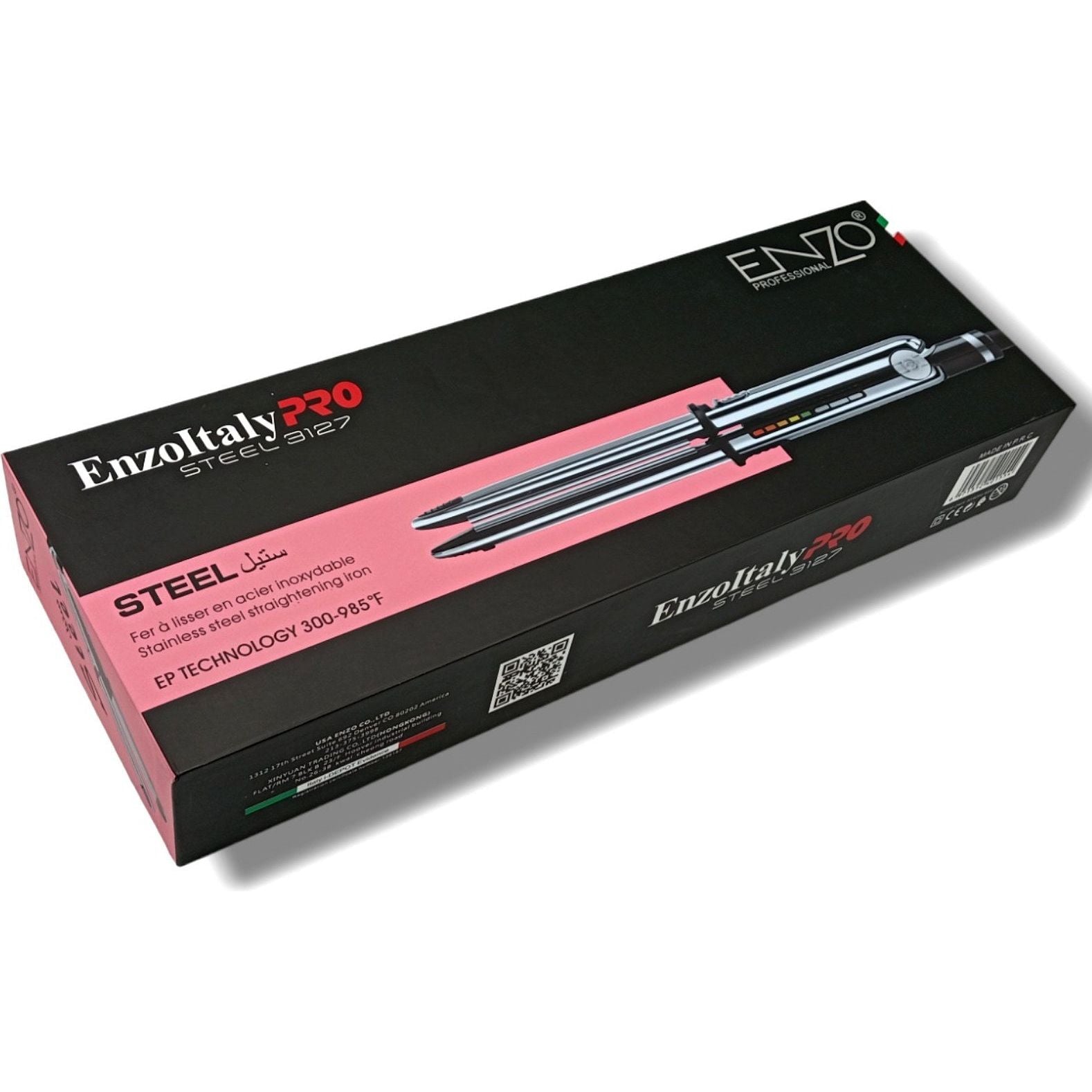 ENZO PRO Steel EN-3127 Professional Hair Straightener- Intl Version