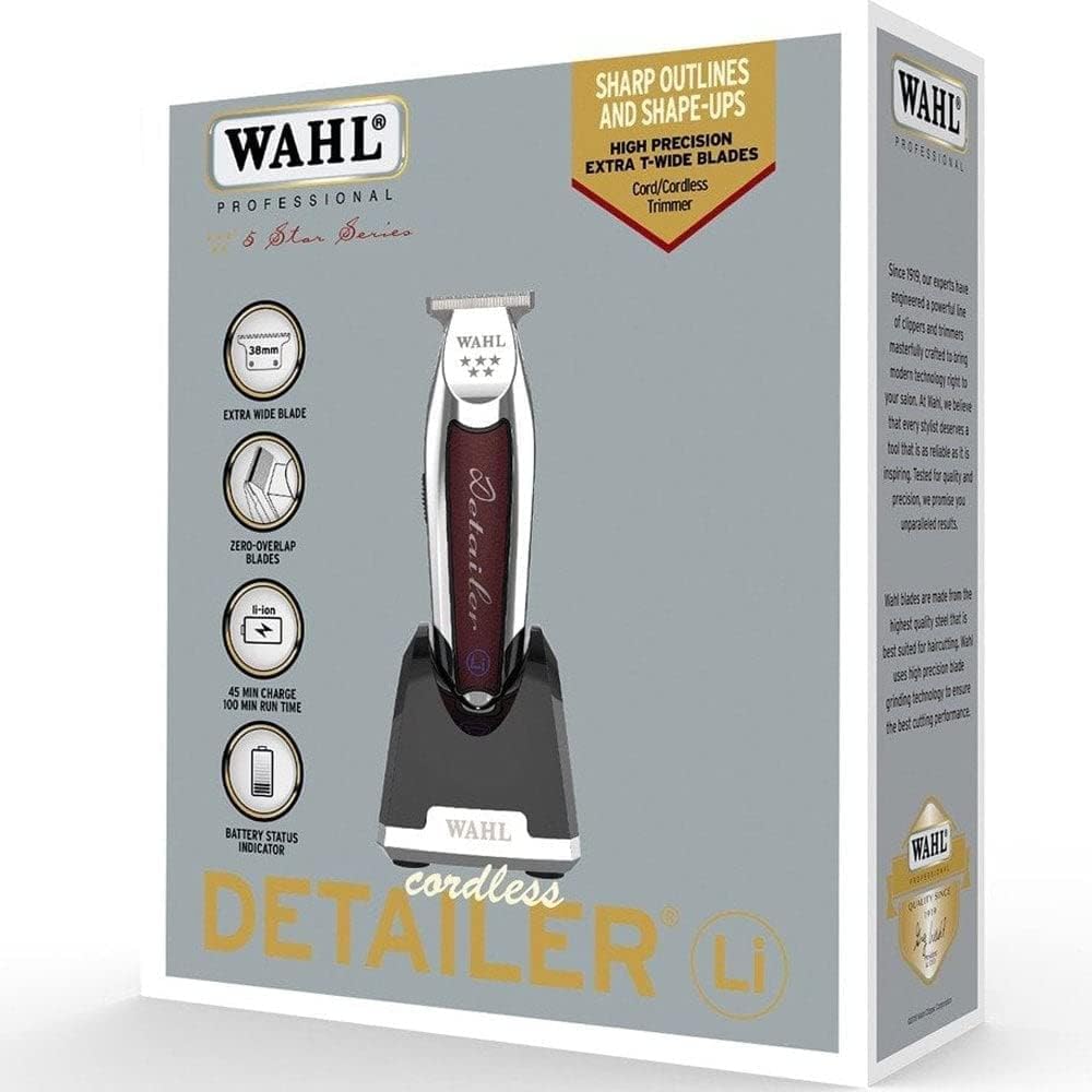 Wahl Professional 8171 Cordless Detailer Li, Cord/Cordless Hair Clipper 5 Star