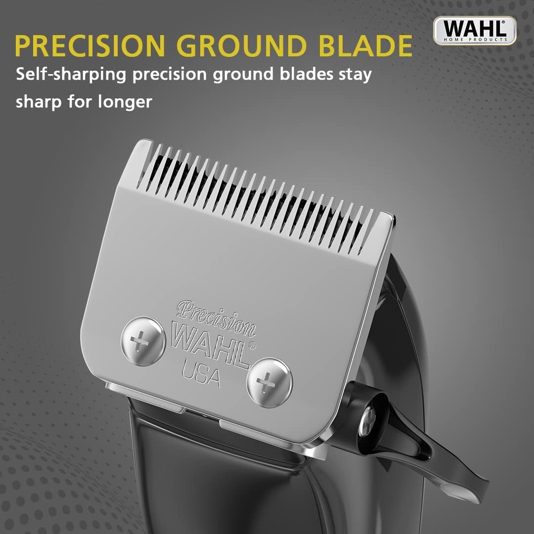 Wahl Home Pro 300 Series Hair Cutting Kit, Corded Hair Clipper Kit For Mens Grooming, 8 Comb Attachments, Self Sharpening Precision Blades With Taper Lever, 09247-1327