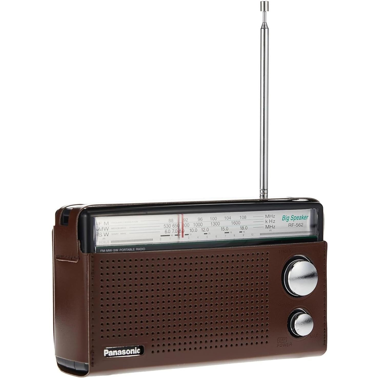 Panasonic 3 Band Portable Radio (Model: Rf-562Dgc1-K), Brown