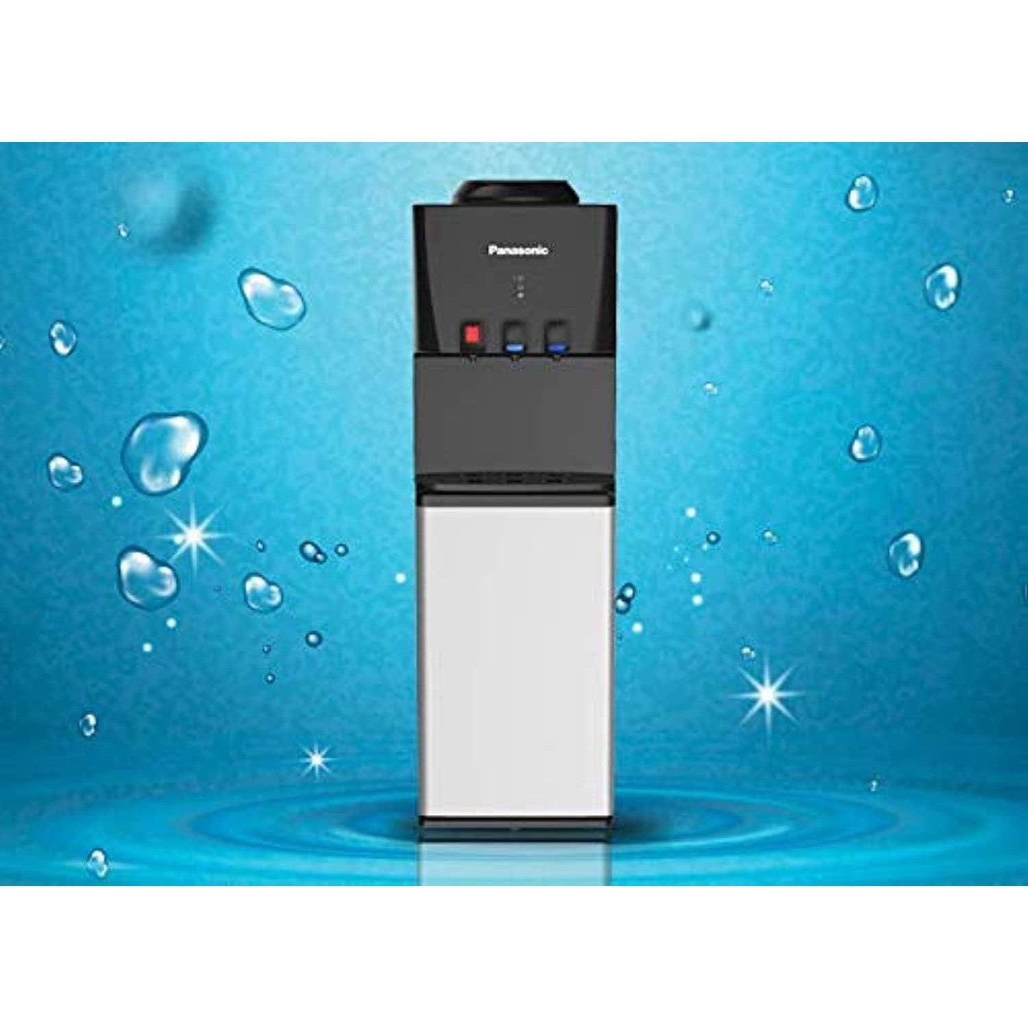 Panasonic Top Loading Water Dispenser, SDM-WD3128, 3-Tap Hot, Cold & Normal Water Options, Child Safety Lock,