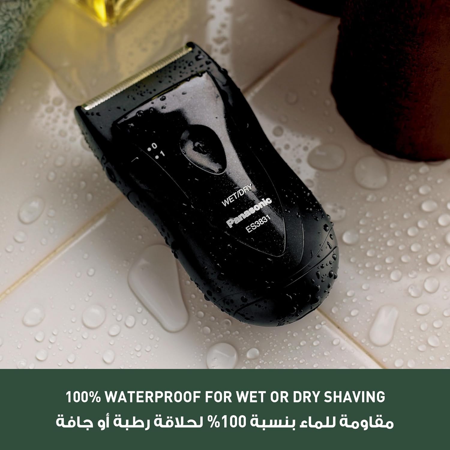 Panasonic 1 Blade For Men Travel Shaver, Black [Es3831]