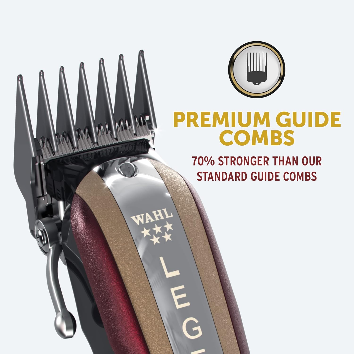 Wahl 5 Star Cordless Legend, Professional Hair Clippers, Pro Haircutting Kit, Adjustable Taper Lever, Crunch Blade, Wedge Blades, Cordless, Barbers Supplies