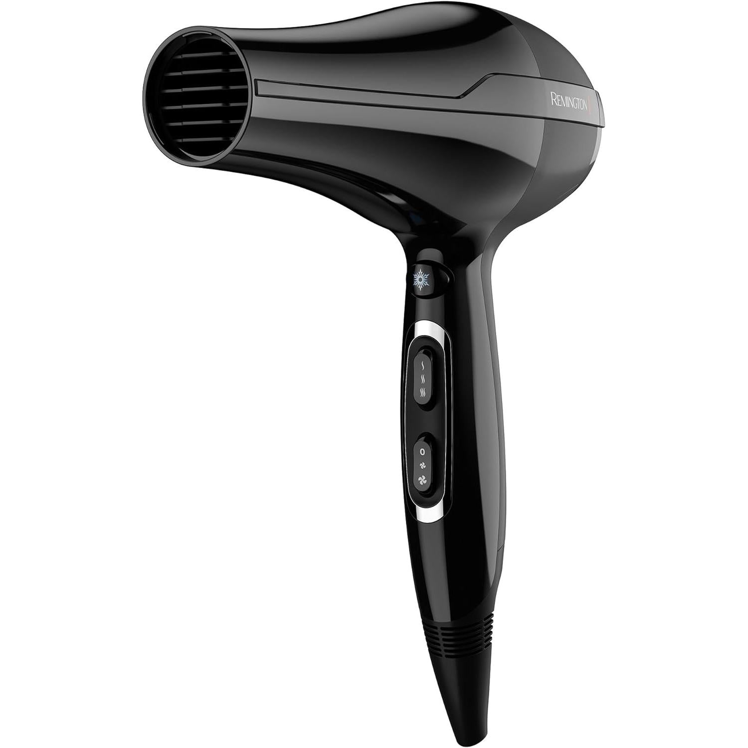 Remington Pro-Air AC5999 Ion Hair Dryer 2300 Watt Powerful AC Motor Two Styling Nozzles Diffuser Black