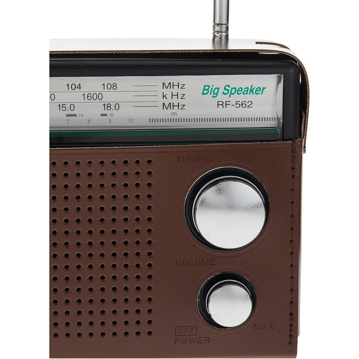 Panasonic 3 Band Portable Radio (Model: Rf-562Dgc1-K), Brown