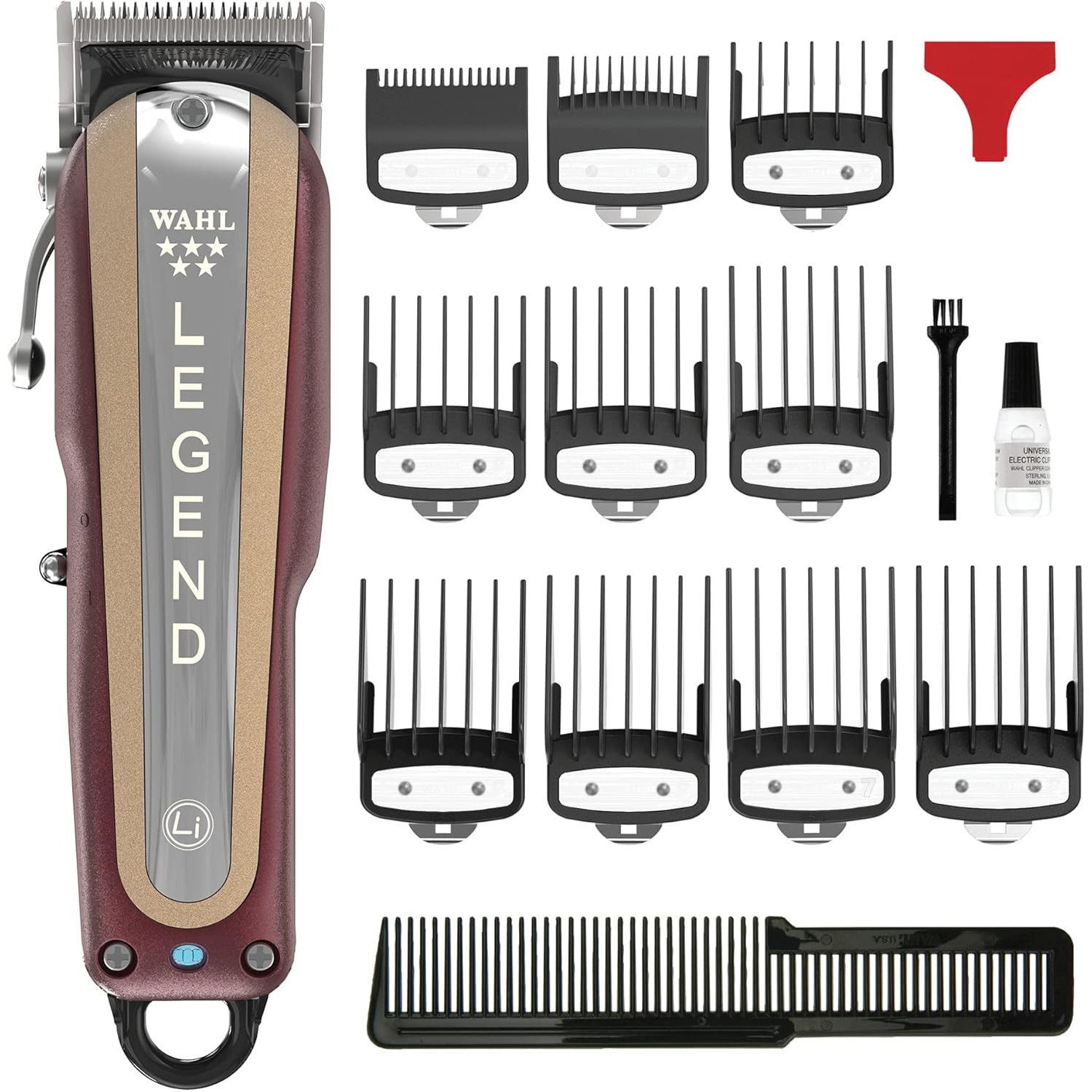 Wahl 5 Star Cordless Legend, Professional Hair Clippers, Pro Haircutting Kit, Adjustable Taper Lever, Crunch Blade, Wedge Blades, Cordless, Barbers Supplies