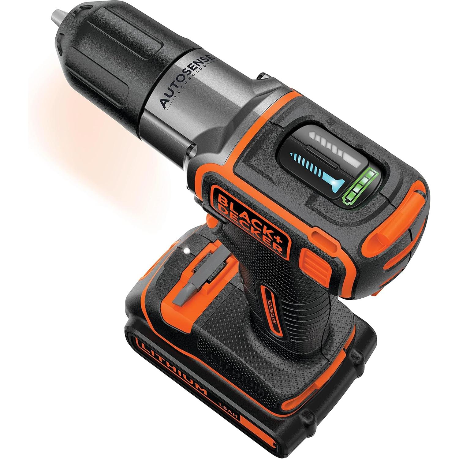 BLACK+DECKER ASD18KB - Cordless (Li-Ion), 18 V,