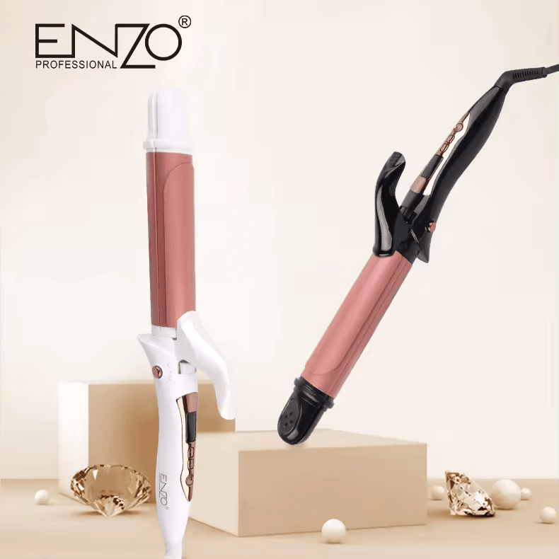 ENZO EN-9107 25 MM  2-in-1 Hair Curler and Straightener – Professional 2-in-1-Intl Version