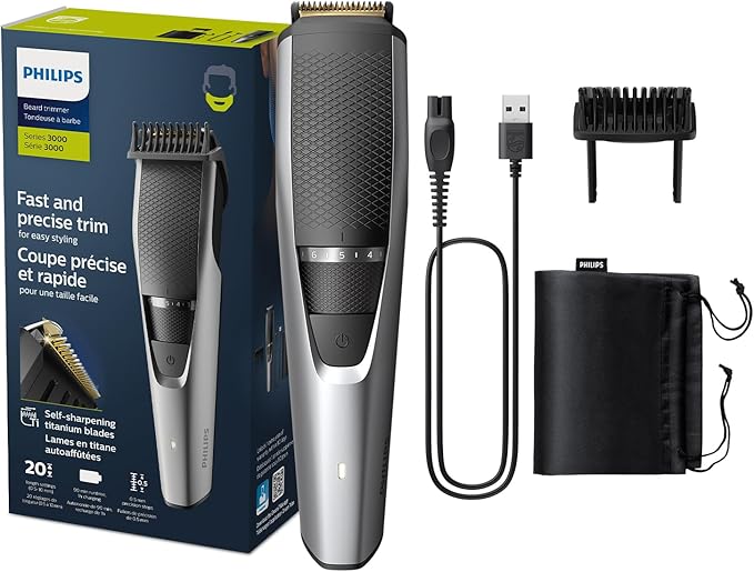 Philips Beardtrimmer series 3000 BT3232/15, 2 Years Warranty