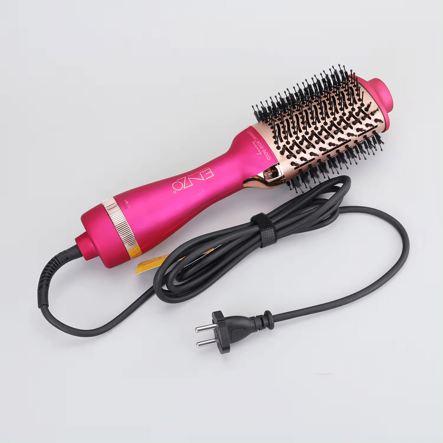 "ENZO EN-6213  Electric Ion Hot Air Brush – 2-in-1 Hair Dryer and Styler-Intl Version