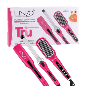 ENZO EN-3955W 3-in-1 Platinum Collection Hair Styling kit Combo Pack -Intl Version