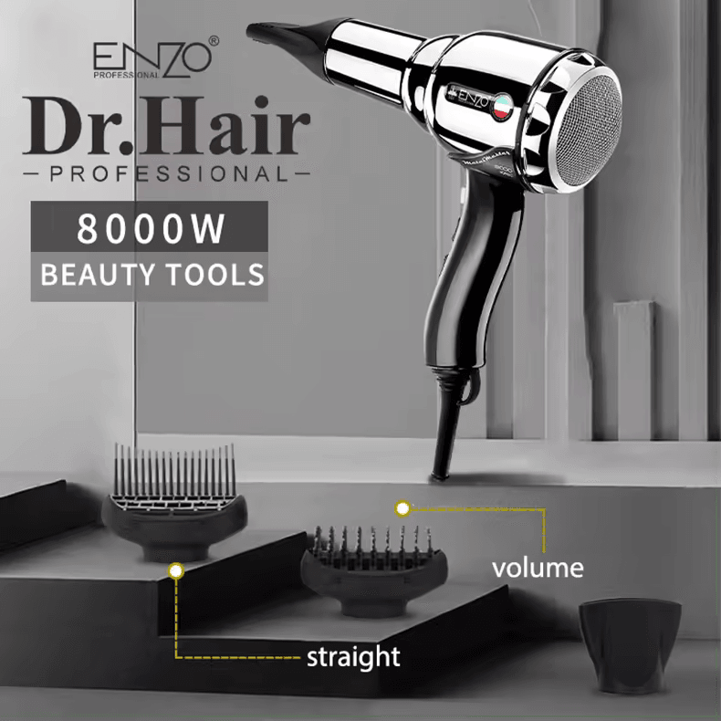 ENZO EN-3001 Professional Hair Dryer – Powerful 2200W -Intl Version