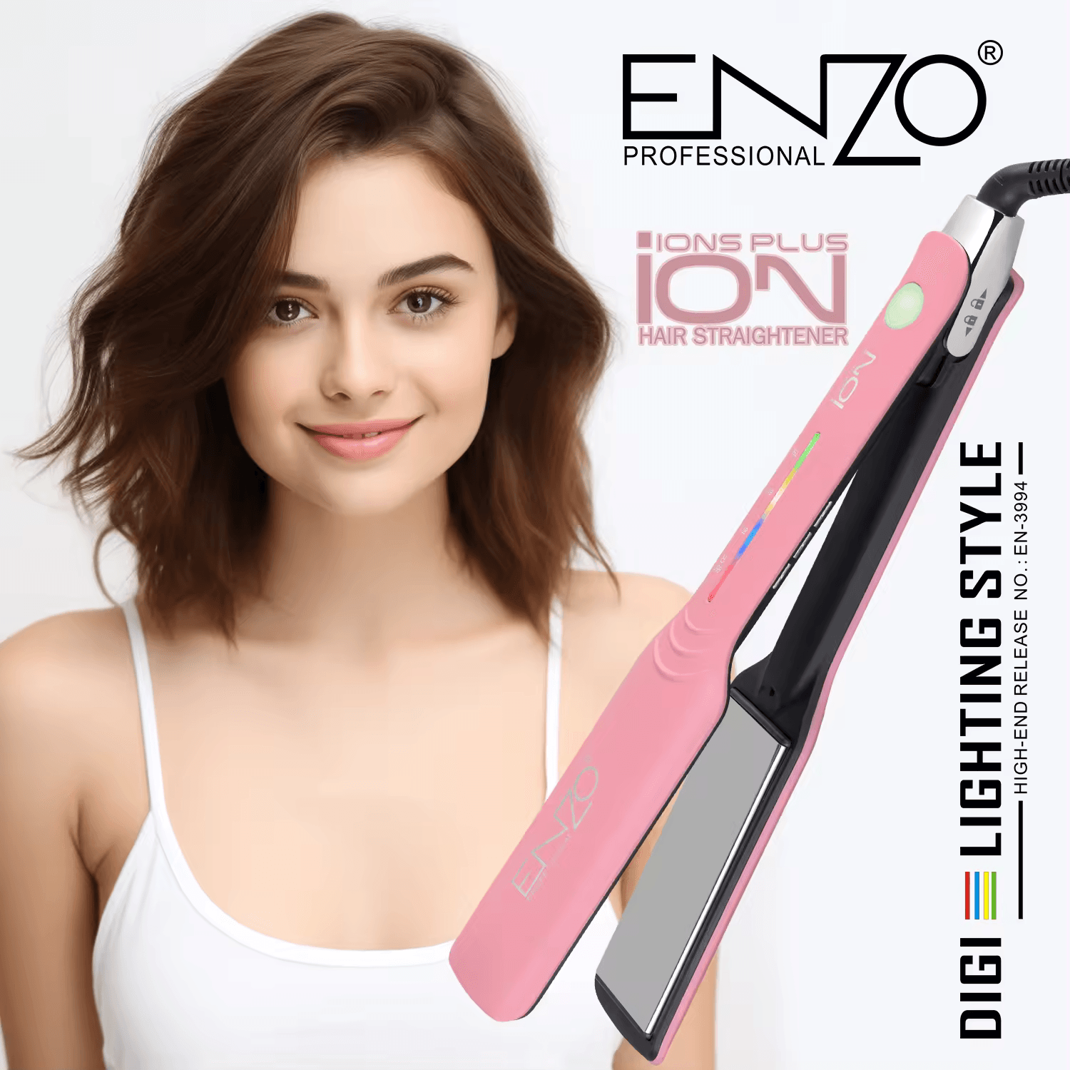 ENZO EN-3994  Professional Hair Straightene -Intl Version