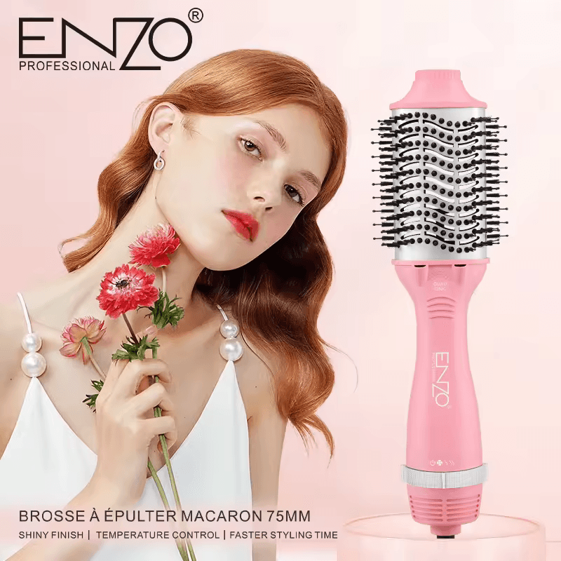 ENZO EN-6210 Rotating Hair Blow Dryer Brush-Intl Version