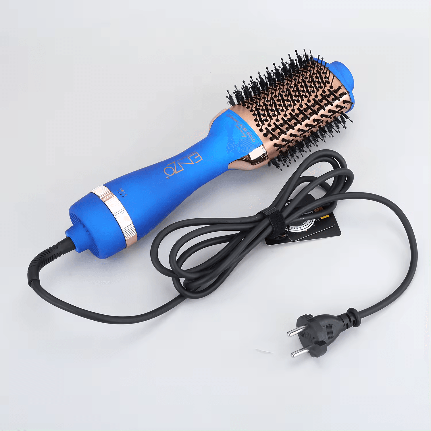 "ENZO EN-6213  Electric Ion Hot Air Brush – 2-in-1 Hair Dryer and Styler-Intl Version