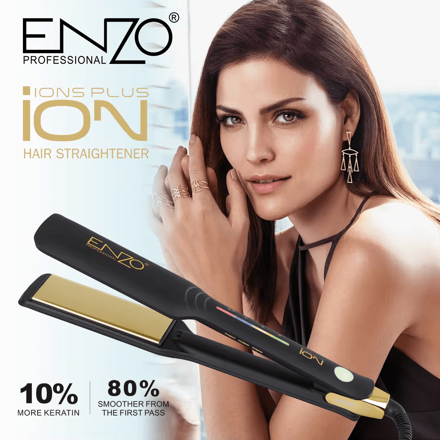 ENZO EN-3994  Professional Hair Straightene -Intl Version