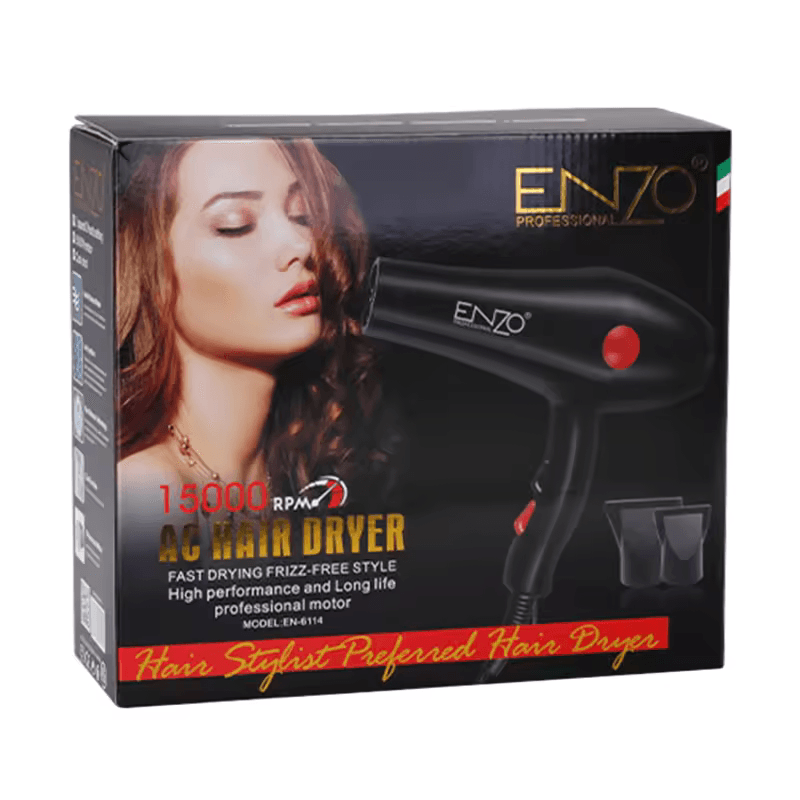 ENZO EN-6114 Professional Hair Dryer – 2200W-Intl Version