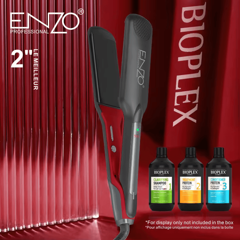 ENZO EN-3986 Enzo Professional Hair Repair Tool Kit Protein Hair Straightener-Intl Version