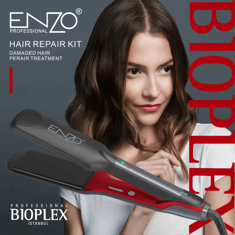 ENZO EN-3986 Enzo Professional Hair Repair Tool Kit Protein Hair Straightener-Intl Version