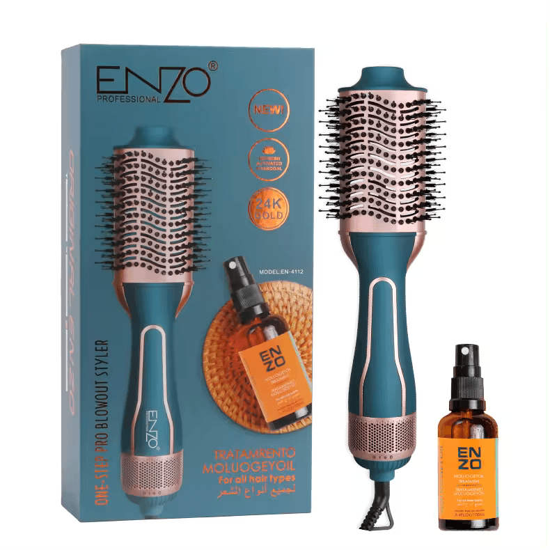 ENZO EN-4112 ENZO Hot Air Hair Brush Styler – Intl Version