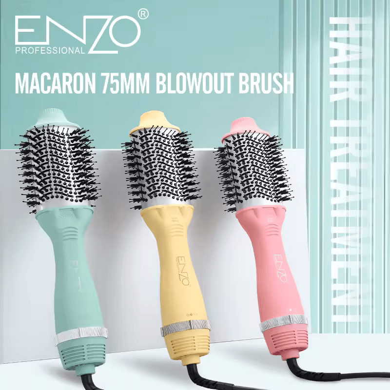 ENZO EN-6210 Rotating Hair Blow Dryer Brush-Intl Version