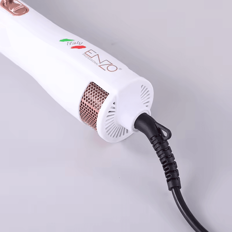 ENZO EN-740 ENZO 3-in-1 Hot Air Brush Blow Dryer, Curler, and Straightener Combo Pack - Intl Version