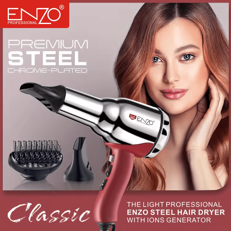 ENZO EN-2997 Professional Steel Hair DryeR- Intl Version