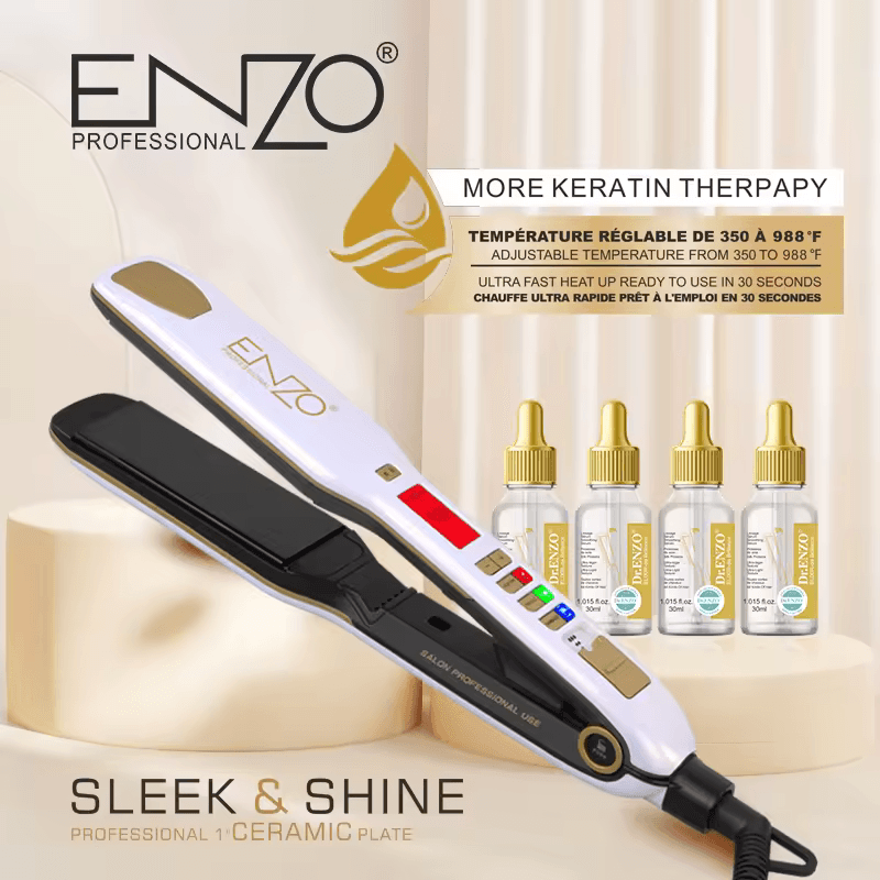 ENZO EN-5111BS Professional Hair Straightener  - Intl Version