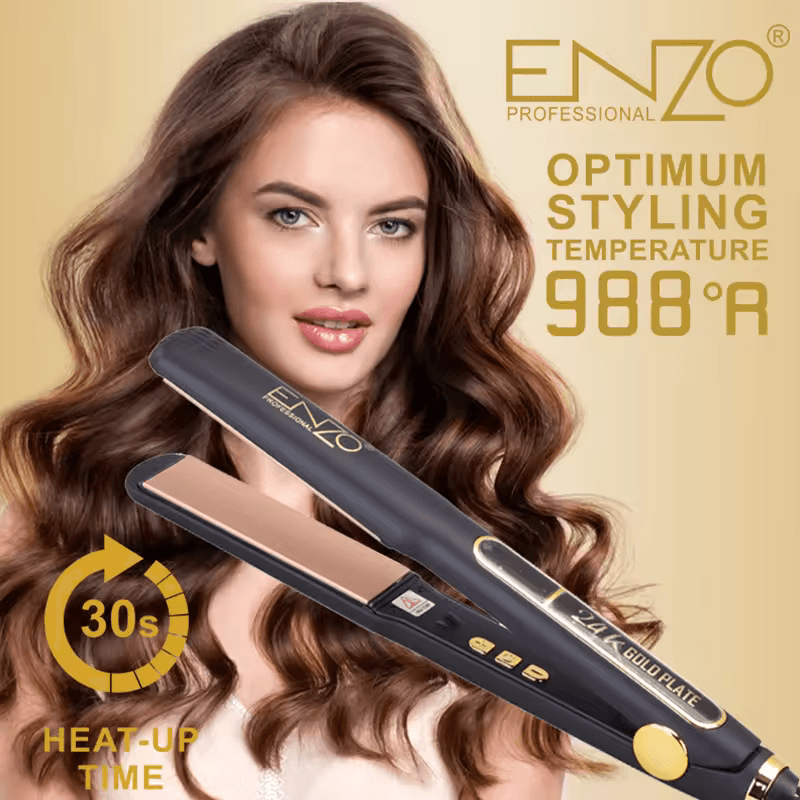 ENZO EN-5182 ENZO Professional Ceramic Hair Iron Straightener - Intl Version