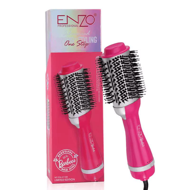 ENZO EN-4118B Hot Air Brush Styler  – 2-in-1 -Intl Version