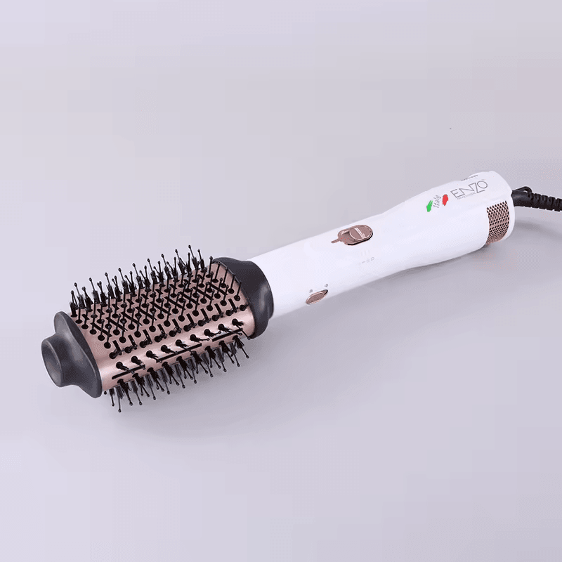 ENZO EN-740 ENZO 3-in-1 Hot Air Brush Blow Dryer, Curler, and Straightener Combo Pack - Intl Version