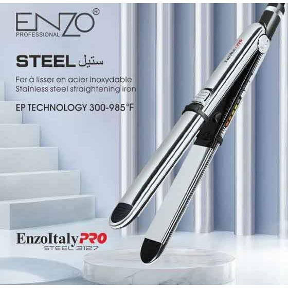 ENZO PRO Steel EN-3127 Professional Hair Straightener- Intl Version